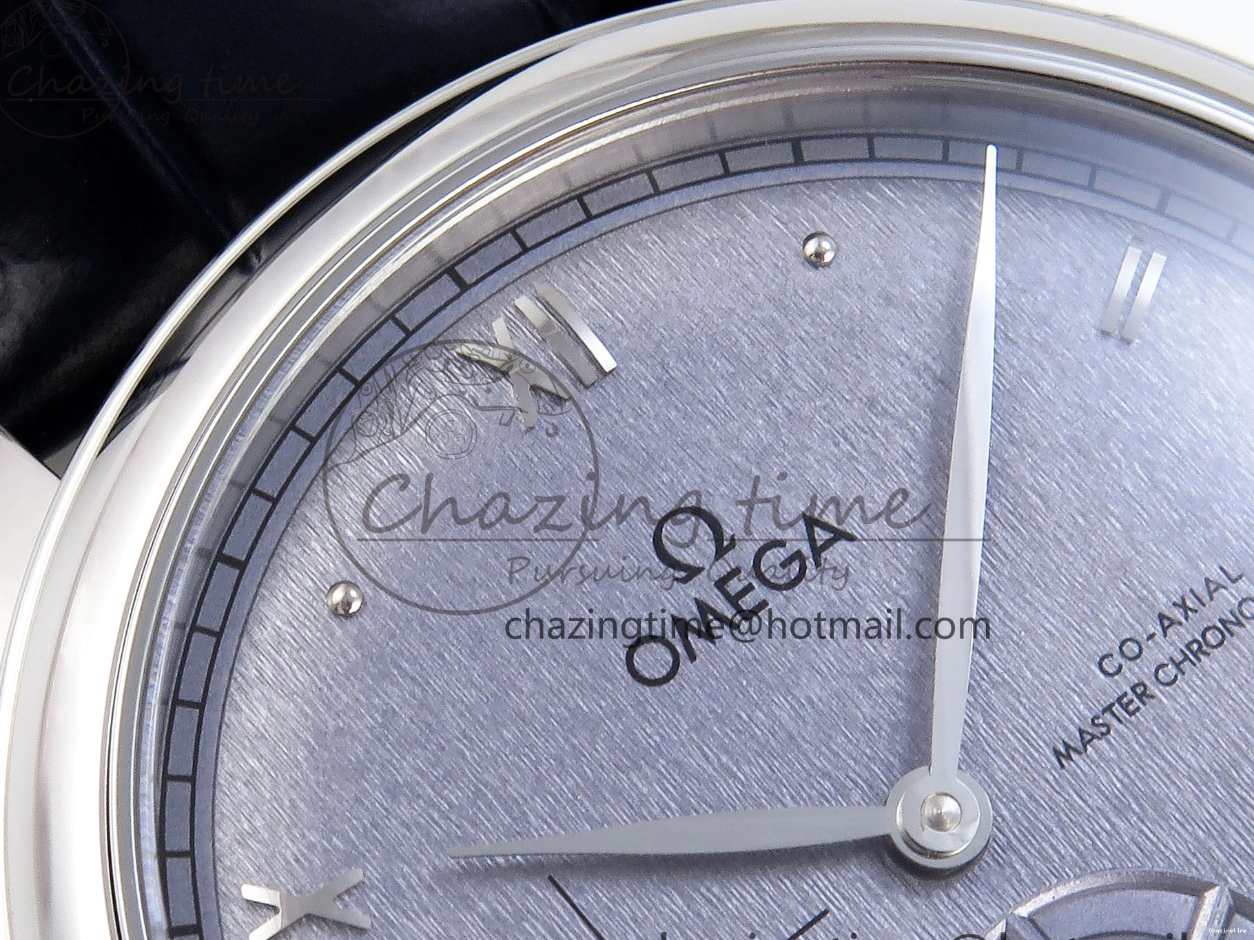 1230 Trendsetting De Ville Power Reserve SS MKF 1:1 Best Edition Blue Textured Dial on Black Leather Strap A 7742